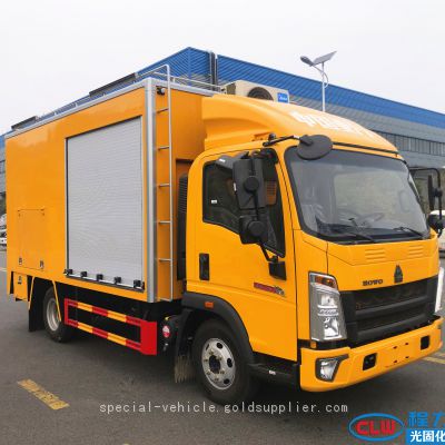 Sinotruk Non excavation light curing pipeline repair vehicle