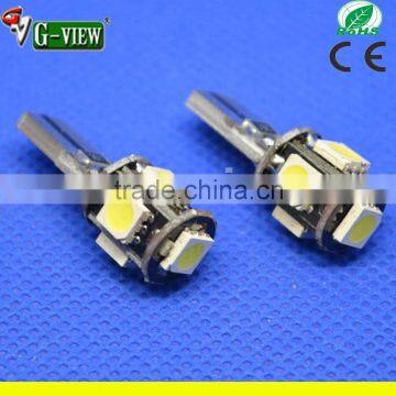 High Quality LED Car Side Light 6000K White 12V T10 Canbus 5SMD 5050 194 W5W T10