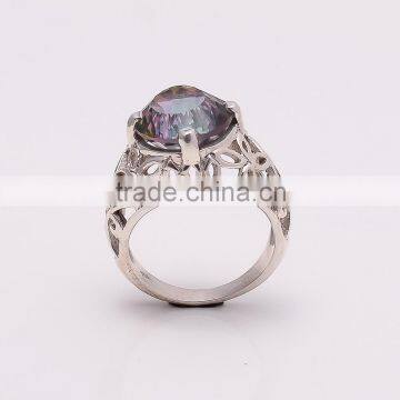 MYSTIC TOPPAZ RING Ring,925 Sterling Silver Jewelry Wholesale,WHOLESALE SILVER JEWELRY,SILVER EXORTER,SILVER JEWELRY FROM INDIA photo-3