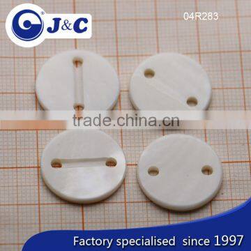 2 Holes Flat River Shell Buttons,white River Shell Buttons photo-2