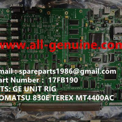 17FB190 CARD GE MT4400AC MT3600 KOMATSU 8830E 930E TEREX BELAZ 75131 MINING DUMP TRUCK HAULER