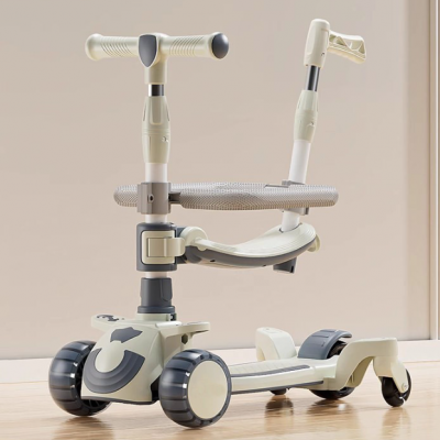 Children's Scooter 1-3-6-10 Year Old Male and Female Baby Pedal Scooter, yo yo Scooter, 3-in-1 Baby Scooter