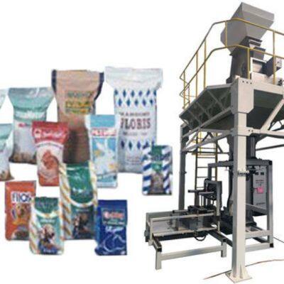 Maquinaria de envasado y pesado semiautomática para productos de la industria química de 5 kg a 25 kg/bolsa