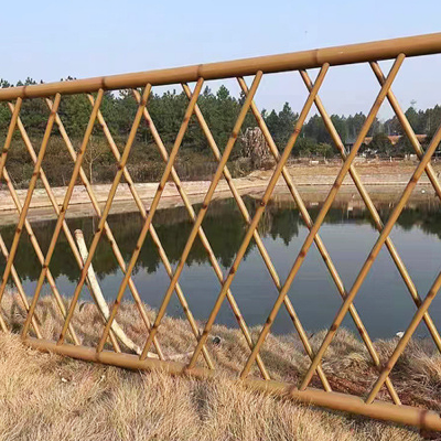 Low-Maintenance Imitation Bamboo Fencing | Durable Outdoor Artificial Bamboo Farm Fence photo-2
