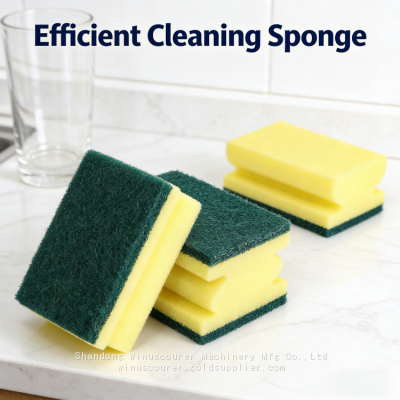 Esponja de cozinha para lavar louça, esponja de limpeza dupla face para panelas e utensílios de cozinha