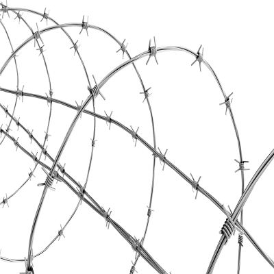 Perimeter Security Barbed Wire Mesh with Mill Test Report Compliance