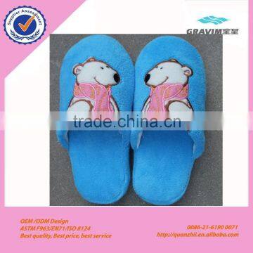 EN71/CE fancy polar bear plush animal slippers for women