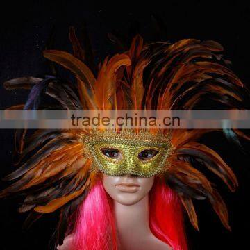 wholesale brazilian carnival mask beautiful design feather mask