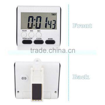 Stainless Steel Egg Shape Kitchen Timer/60-Minute Practical Kitchen Timer/Silver Cooking Timer Loud Alarm Timer photo-5