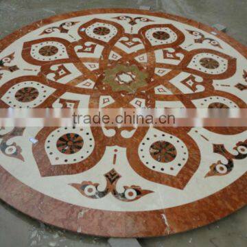 waterjet marble design floor pattern