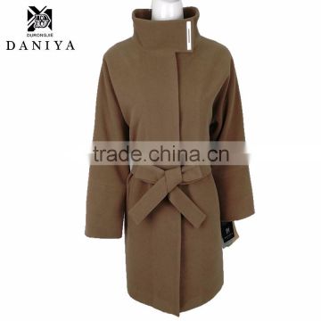 2015 Winter Lady/Women Casual Long Sleeve Woolen Coat Jacket Trench Outwear Wool Overcoats Wholesale For Women