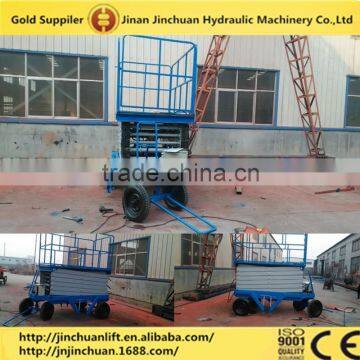 6-12m electric mobile scissor lift hydraulic lift for 300kg aerial working platform