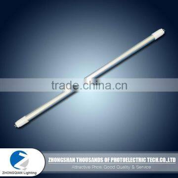 Long operating life clear cover AC 165 - 265v 9w led tube