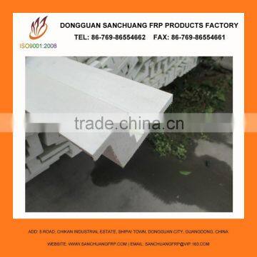 Chemical resistant fiberglass pultrusion profile application for building