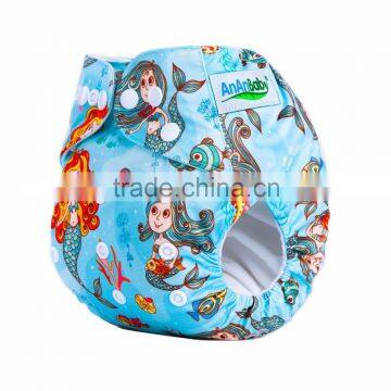 New prints Cloth diapers Mermaid design diapers Baby Cloth Nappies