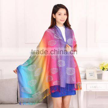 Jacquard Women Muslim Hijab Shawl