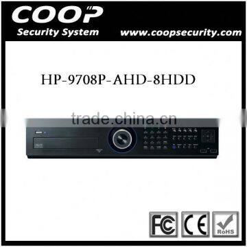 8Channel H.264 With AHD Tech Support 8pcs HDD Port High Definition DVR