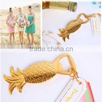 New!! Wedding party gifts Gold Pineapple Bottle Opener bridal shower favors