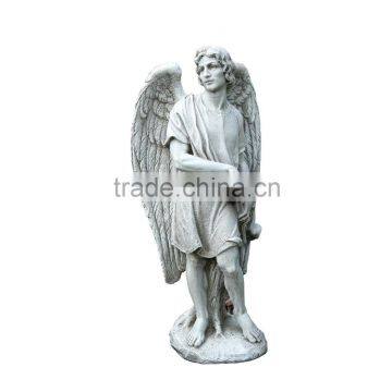 Josephs Studio Garden Statuary Standing Male Angel Holding Sword