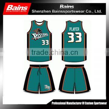 High quality custom sublimation cheap youth basketball uniforms