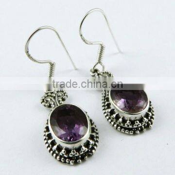 First Choice Amethyst 925 Sterling Silver Earring