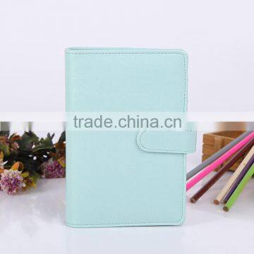 customize A4 / B5 / A5 / A6 Pu leather Notebook with elastic band / ribbon / Pocket