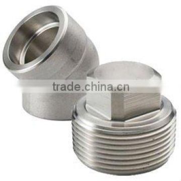 stainless steel screwed fittings square plug