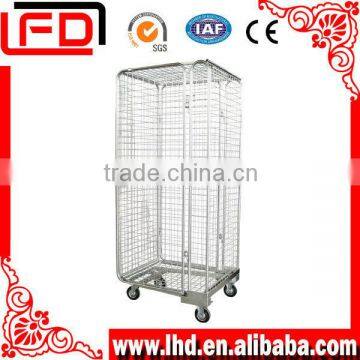 foldable transporting roll storage container