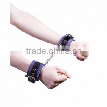 NEW 2015 BLACK BONDAGE WRIST CUFFS SOFT LEATHER MATERIAL