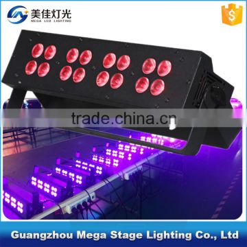 16pcs 3w rgb 3in1 dmx512 led stage lighting color tri bar