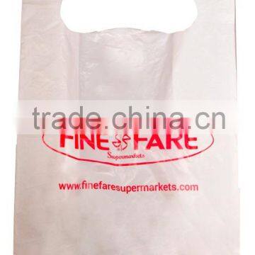 1/6 Size White Bags with 1 Color Custom Print 600 count