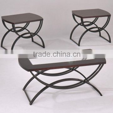 Modern Coffee Tabel Set/ Wood Antique Coffee Table and End Table