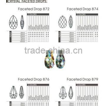 Crystal chandelier drop