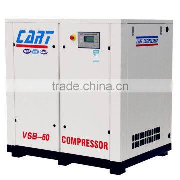 45kW 60HP China variable frenquency belt driven screw air compressor