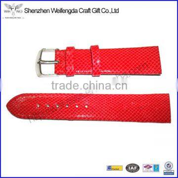 2015 High Quality Fashion Red PU Women Watch Band