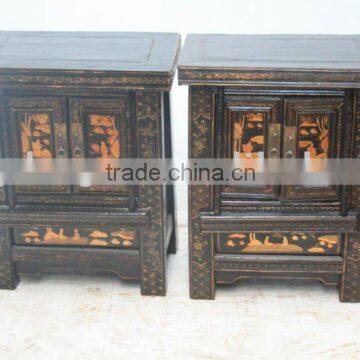 Chinese reproduction furniture bedside cabinet