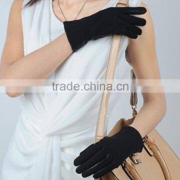 2014 New Updated Lady Wool Gloves Fleece Lined for Casual Use photo-3