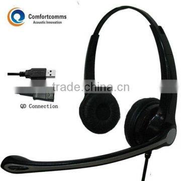Comfortable Noise-canceling Call Center Usb Headphone photo-3