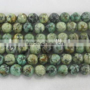 Loose Gemstone Beads African Turquoise 4mm to 14 mm Round Beads for Jewelry Making photo-6