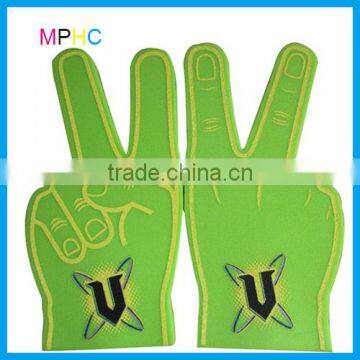 Customized Promotional Cheering Sponge/EVA V Victory Foam Finger Hand