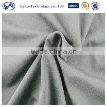 Solid plain polyester elastane spandex swim fabric