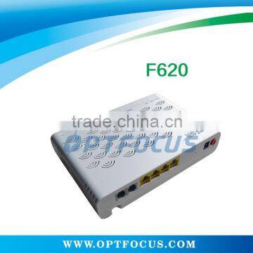 4GE + 2 voice port, support H.248 and SIP protocol ZTE F620 GPON ONU