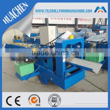 cnc metal tile roofing ridge cap/ angle roll formming machine made in china