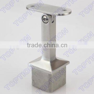 Stainless steel handrail balustrade square post support adjustable square handrail bracket