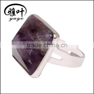 Wholesale Gemstones Ring Diamond Shape Ring Ceremeny Gifts photo-6