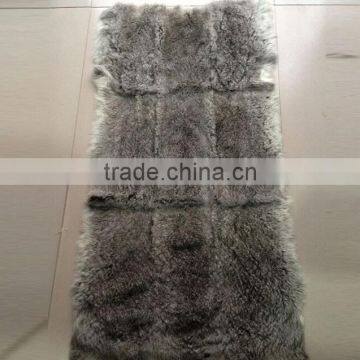 Factory price customized size and color 100% real rabbit fur plate