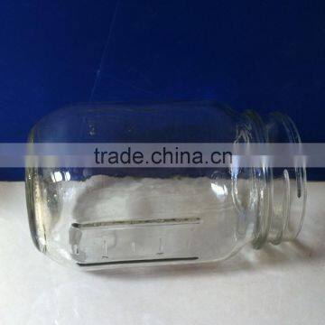 500ml 17oz Clear Glass Honey Jars With Round Design SLJd118