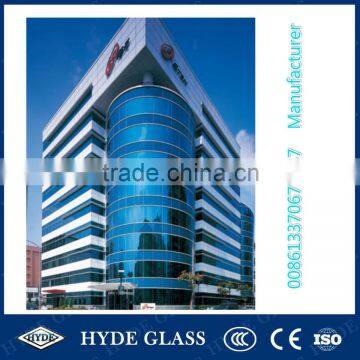 China 6mm blue+12A+6mm tempered double glazing insulated glass