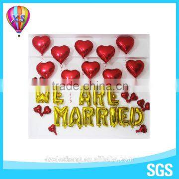 China wholesale heart foil balloon for party needs and wedding stage events