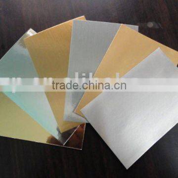 glossy aluminum foil metallic paper for wrapping